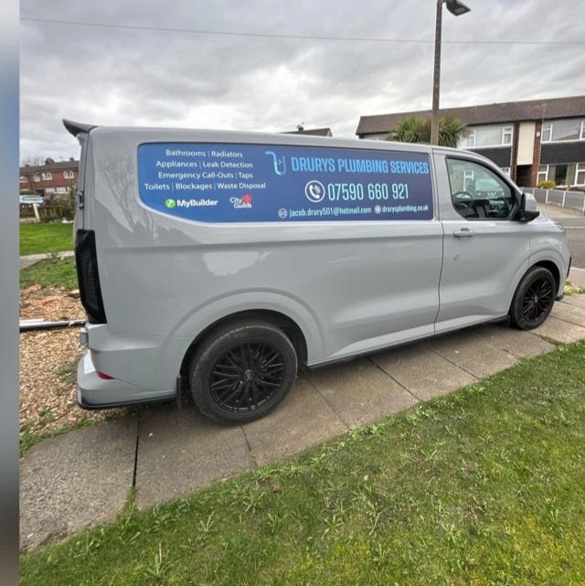 Drury Plumbing Van — owner of Drury's Plumbing Services, Radcliffe